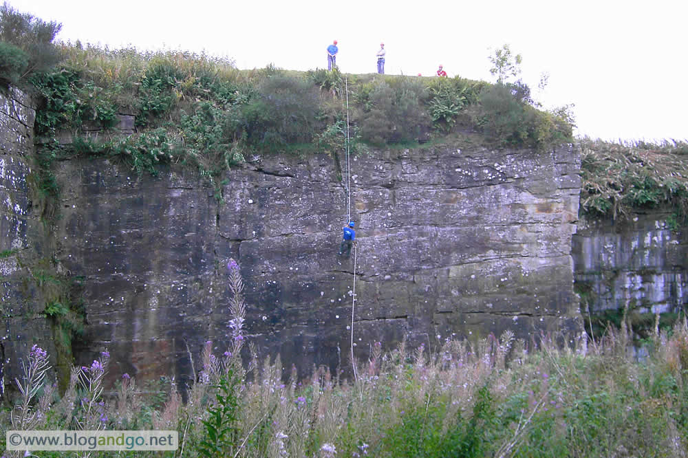 Rock climbing and abseiling